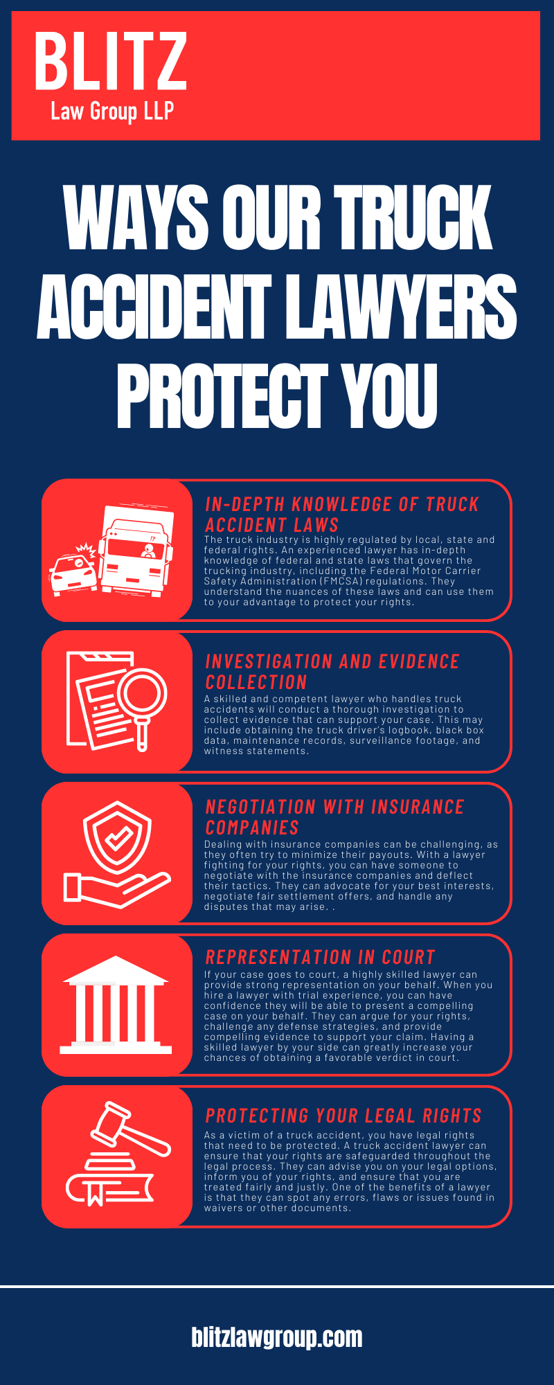 Ways Our Truck Accident Lawyers Protect You Infographic